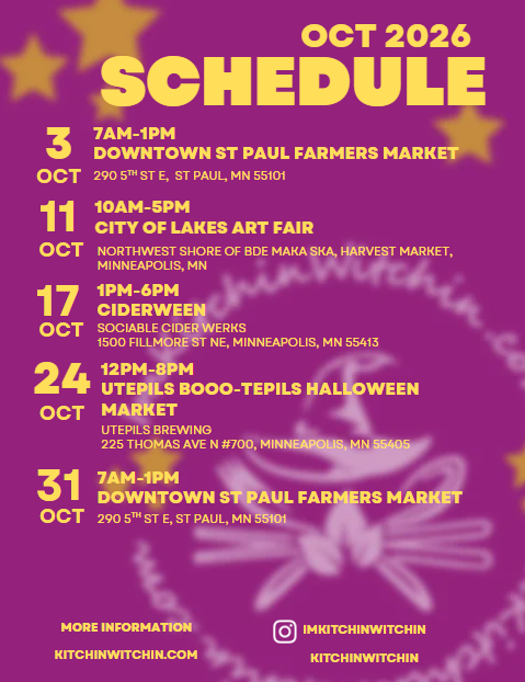 Kitchin-Witchin October 2026 Events